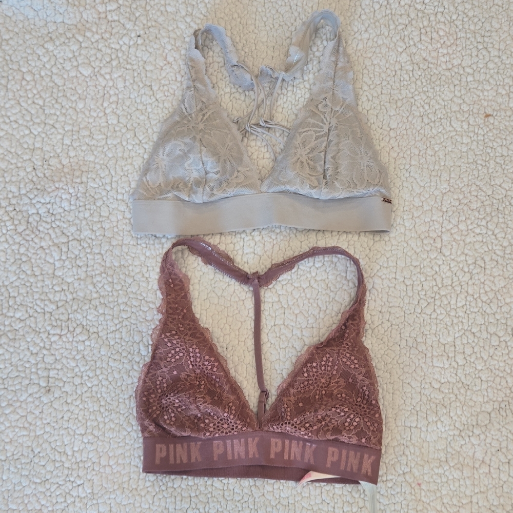 2-Pack PINK Lace Bralette Bundle – Victoria’s Secret